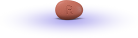 image showing one pill of ORGOVYX® (relugolix)