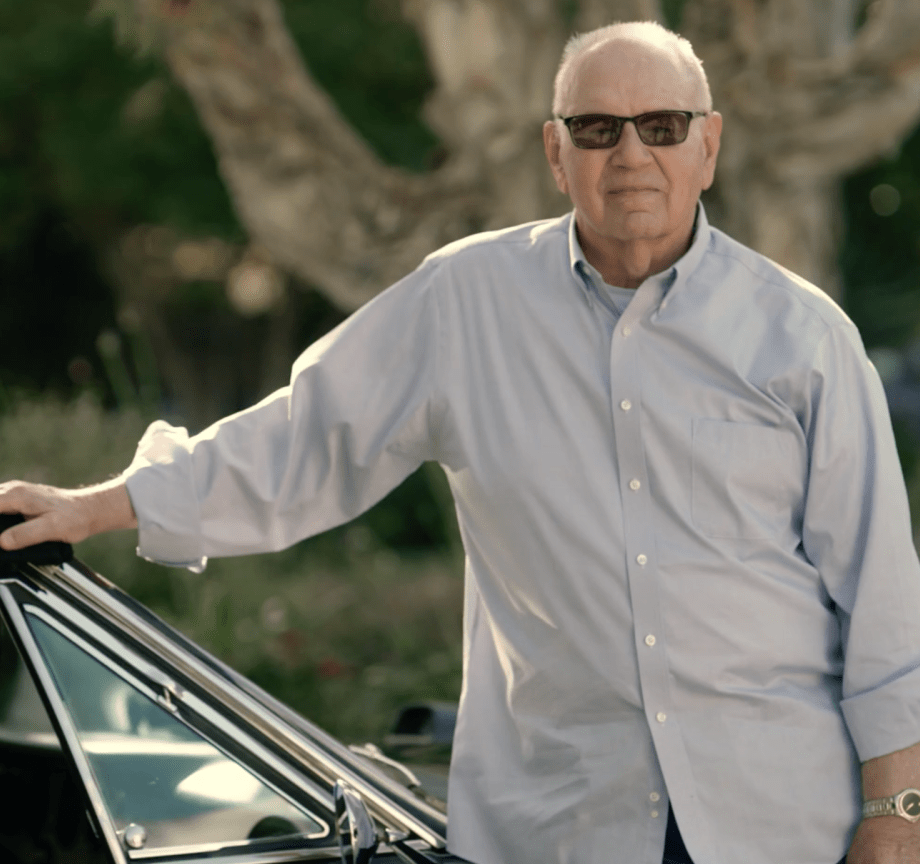 ORGOVYX® (relugolix) patient Frank wearing sunglasses and standing by a car